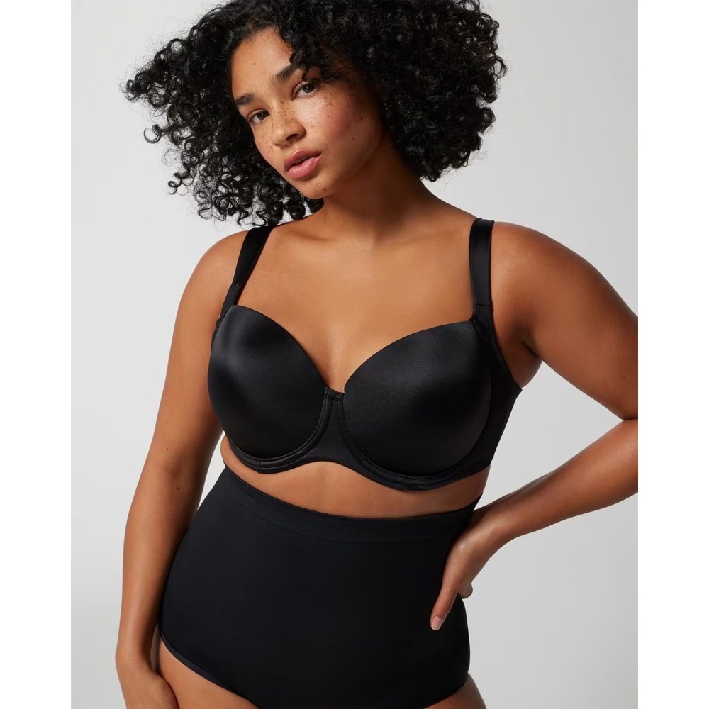 Soma Stunning Support Full‎ Coverage Bra Black 44DD Underwire Full Figure 44E